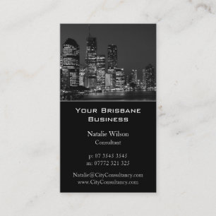 Horizon de ville de Brisbane - carte de visite