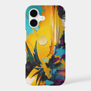 Horizon Doré – Coucher de Soleil Tropical Abstrait