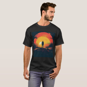Horizon Glow T-Shirt With A Small Quote