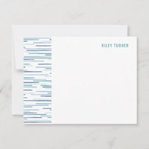Horizon Lines Stationery Note Card - Pool