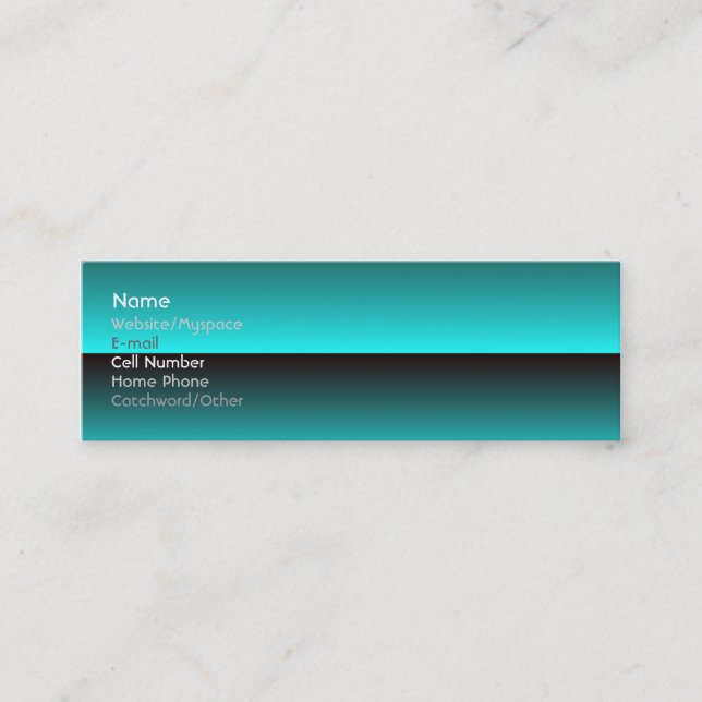Horizon Mini Business Card (Front)