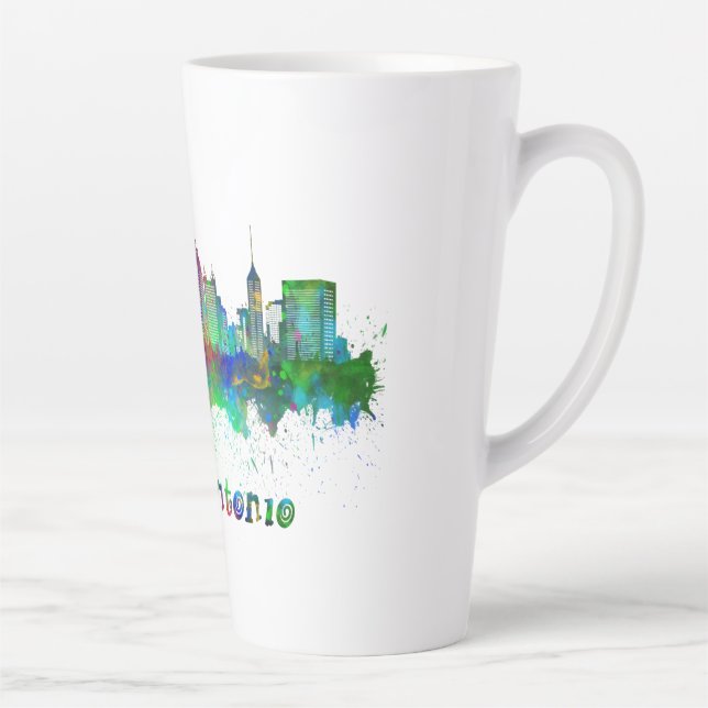 horizon of san antonio aquarela latte mug (Right)