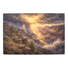 Horizon Radieux : Nuages d'Orage sur le Canyon