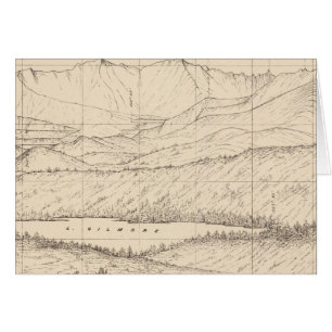 Horizon sketch from Tallac Peak, Cal