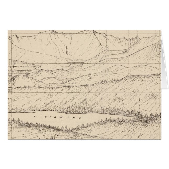Horizon sketch from Tallac Peak, Cal (Front Horizontal)