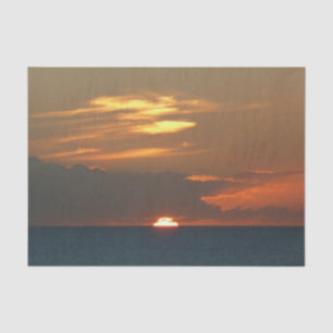 Horizon Sunset Colourful Seascape Photography Tissue Paper