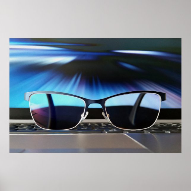 Horizon through glasses poster (Front)