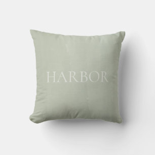 Horizon Watercolor Sage Throw Pillow