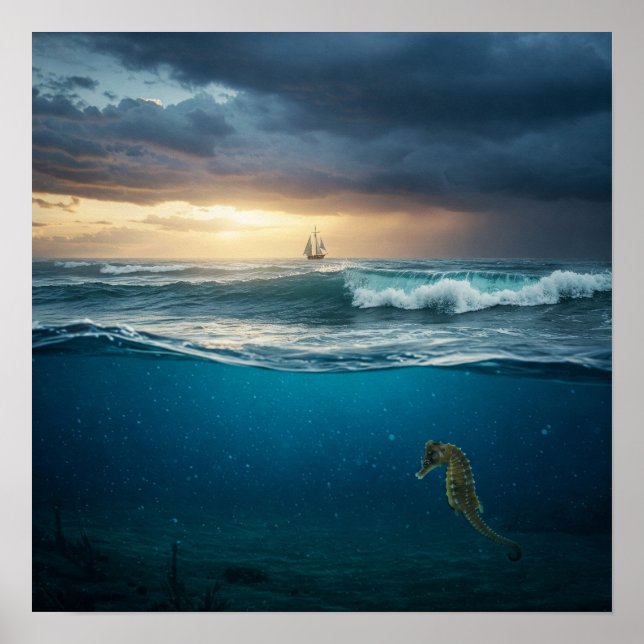 Horizons Above and Below Poster (Front)