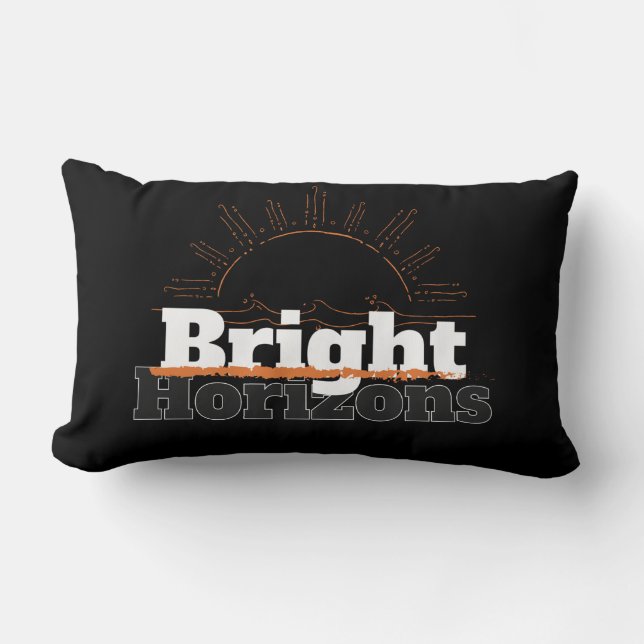 Horizons lumineux simples Coussin Lumbar (Recto)