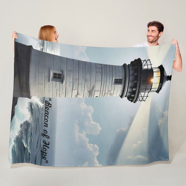 "Horizon's Peaceful" Fleece Blanket (In Situ)