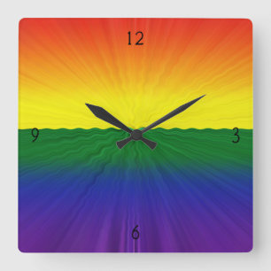 Horizons square wall clock