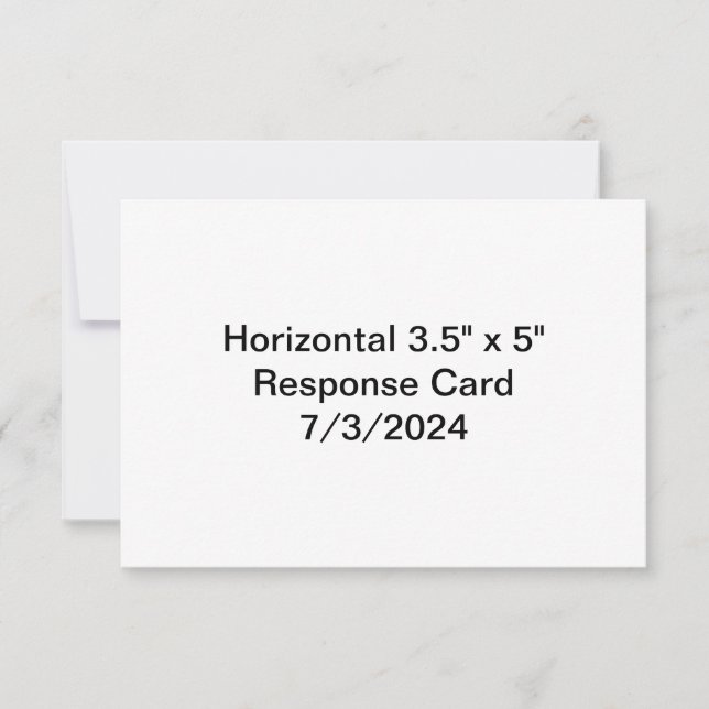 Horizontal 3.5" x 5" Response Card 7/3/2024 (Front)