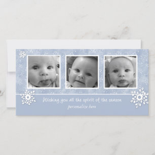 Horizontal 3-photo card