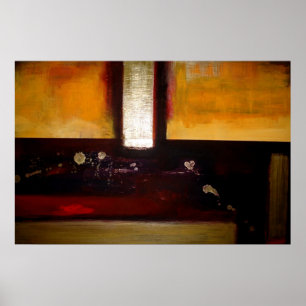 Horizontal Abstract Rectangles Art Print Poster