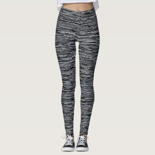 Horizontal Black and white Leggings