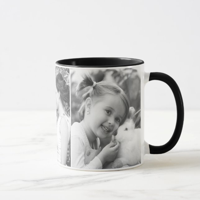 horizontal black and white photo mug (Right)