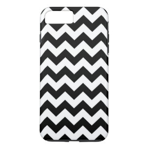 Horizontal Black & White Zigzag iPhone 8 Plus Case