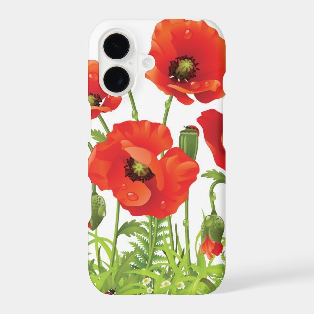 Horizontal border with red poppy (Back)