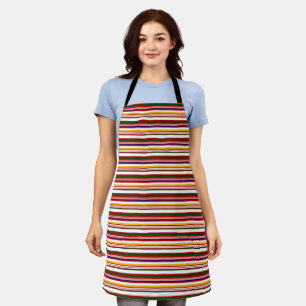 Horizontal Candy Stripes Apron