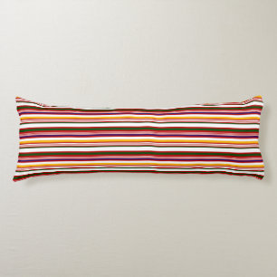 Horizontal Candy Stripes Body Pillow