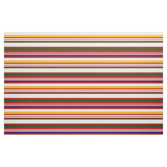 Horizontal Candy Stripes (large scale) Fabric (Fat Quarter)