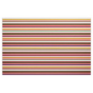 Horizontal Candy Stripes (medium scale) Fabric