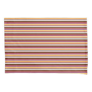 Horizontal Candy Stripes (small scale) Pillowcase