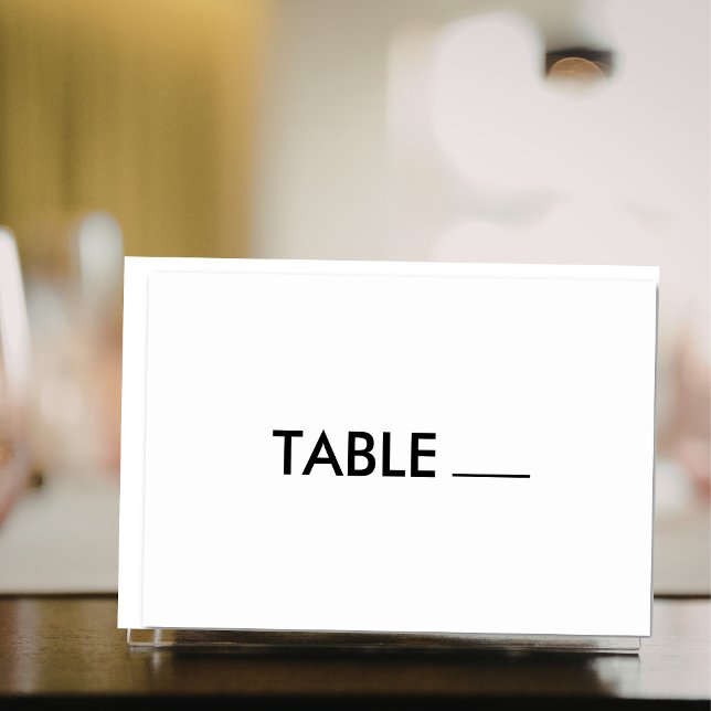 Horizontal  Celebration General Table Number Card (Horizontal Celebration General Table Number Card)