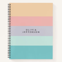 Horizontal Colorblock Stripe Monogram 
