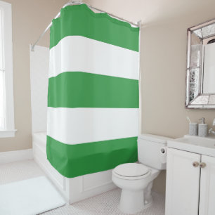 Horizontal Green White Retro Stripe Pattern Spring