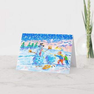 Horizontal greeting card