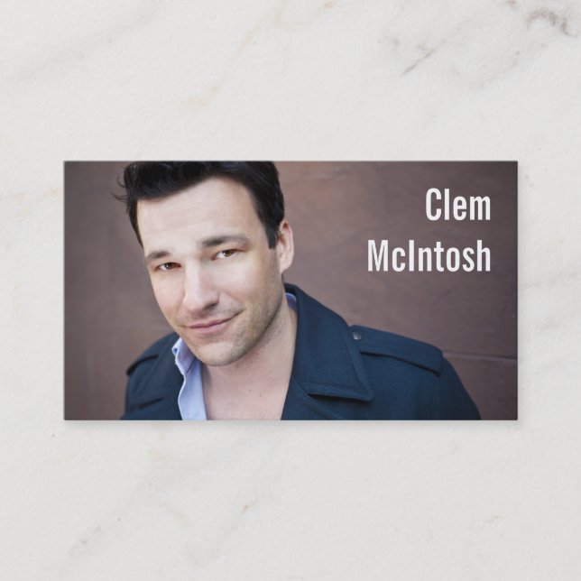 Horizontal Headshot - Clem Business Card (Front)