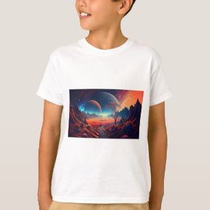Horizontal illustration of the future T-Shirt