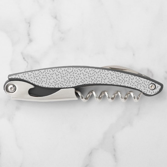 Horizontal, Iridium, Black Eel Corkscrew (Front)