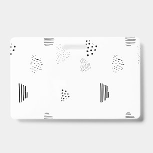 Horizontal, Medium Grey Badge