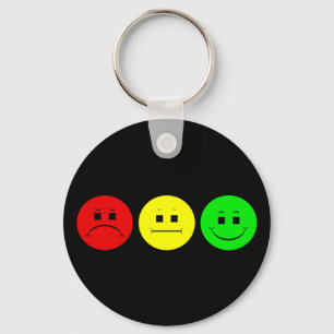 Horizontal Moody Stoplight Keychain