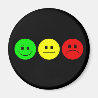 Horizontal Moody Stoplight Lefty Green Magnet