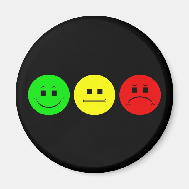 Horizontal Moody Stoplight Lefty Green Magnet (Front)