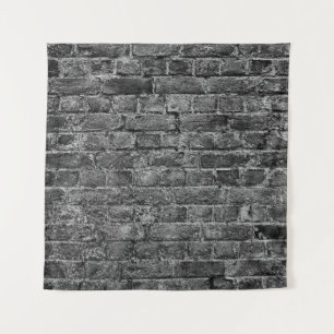horizontal part of black painted brick wallwall,br tapestry