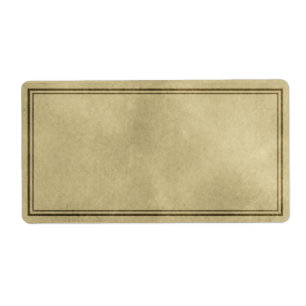 Horizontal Plain Apothecary Label