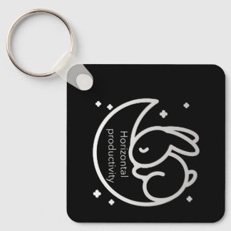 Horizontal productivity sleep nap keychain