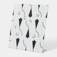 Horizontal, Quill Grey Pedestal Sign