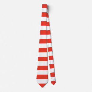 Horizontal Red Stripes Tie