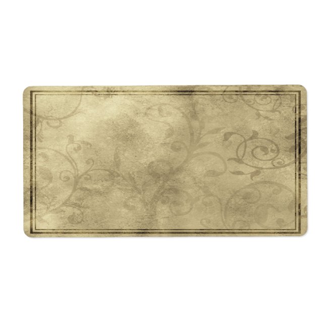 Horizontal Romantic Apothecary Label (Front)