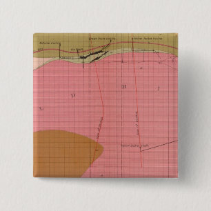 Horizontal Section of the Comstock Lode South 2 Inch Square Button