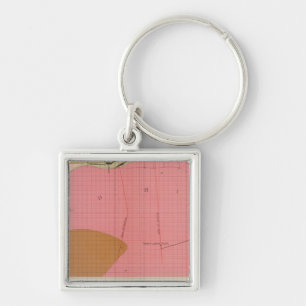 Horizontal Section of the Comstock Lode South Keychain