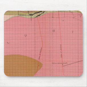 Horizontal Section of the Comstock Lode South Mouse Pad