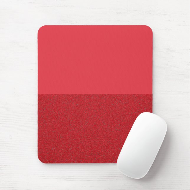 Horizontal Split Speckled Tomato Red Mousepad (With Mouse)