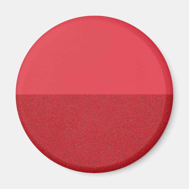 Horizontal Split-Texture Tomato Red Magnet Custom (Front)